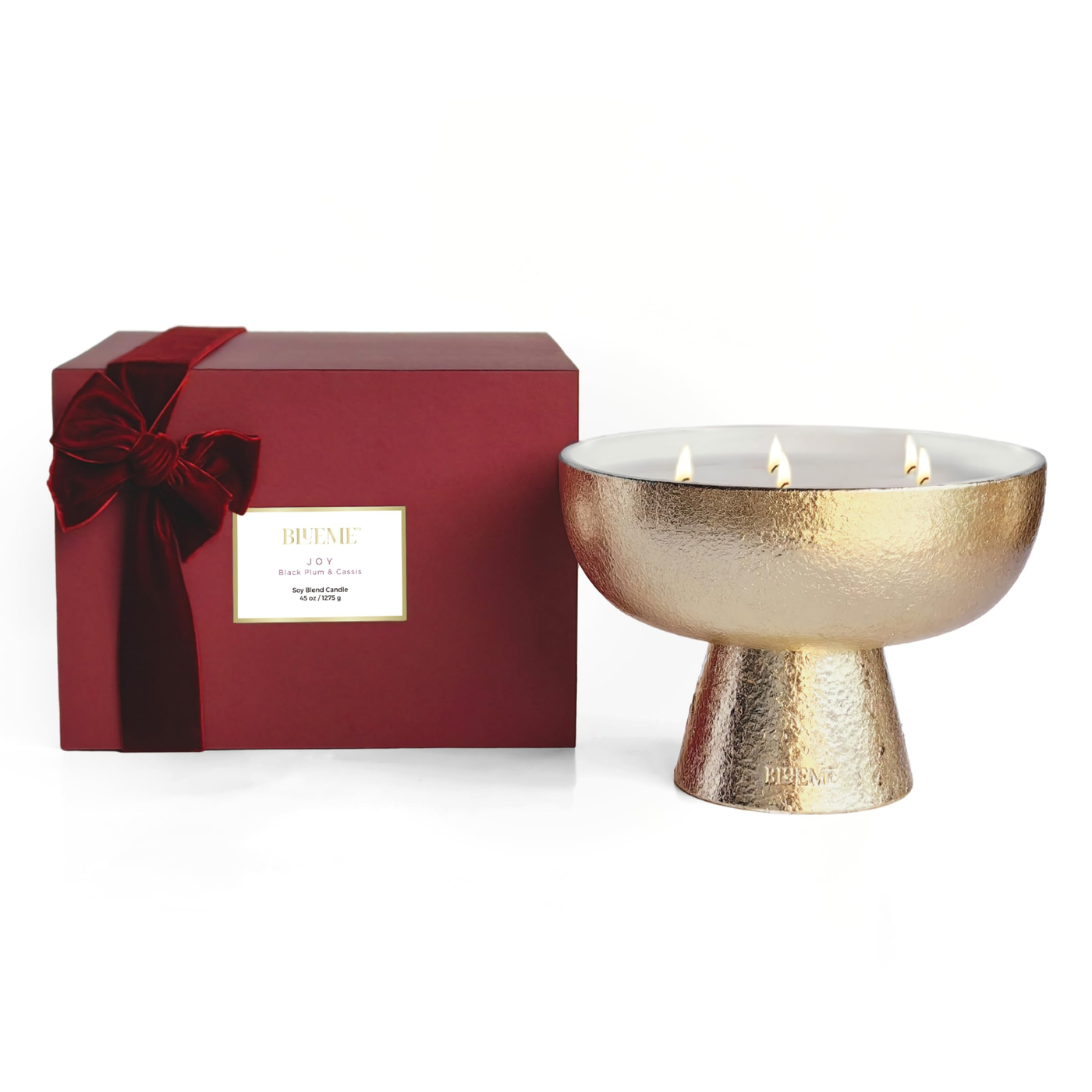 Ceramic Candle Vessel Deep Plum product photo