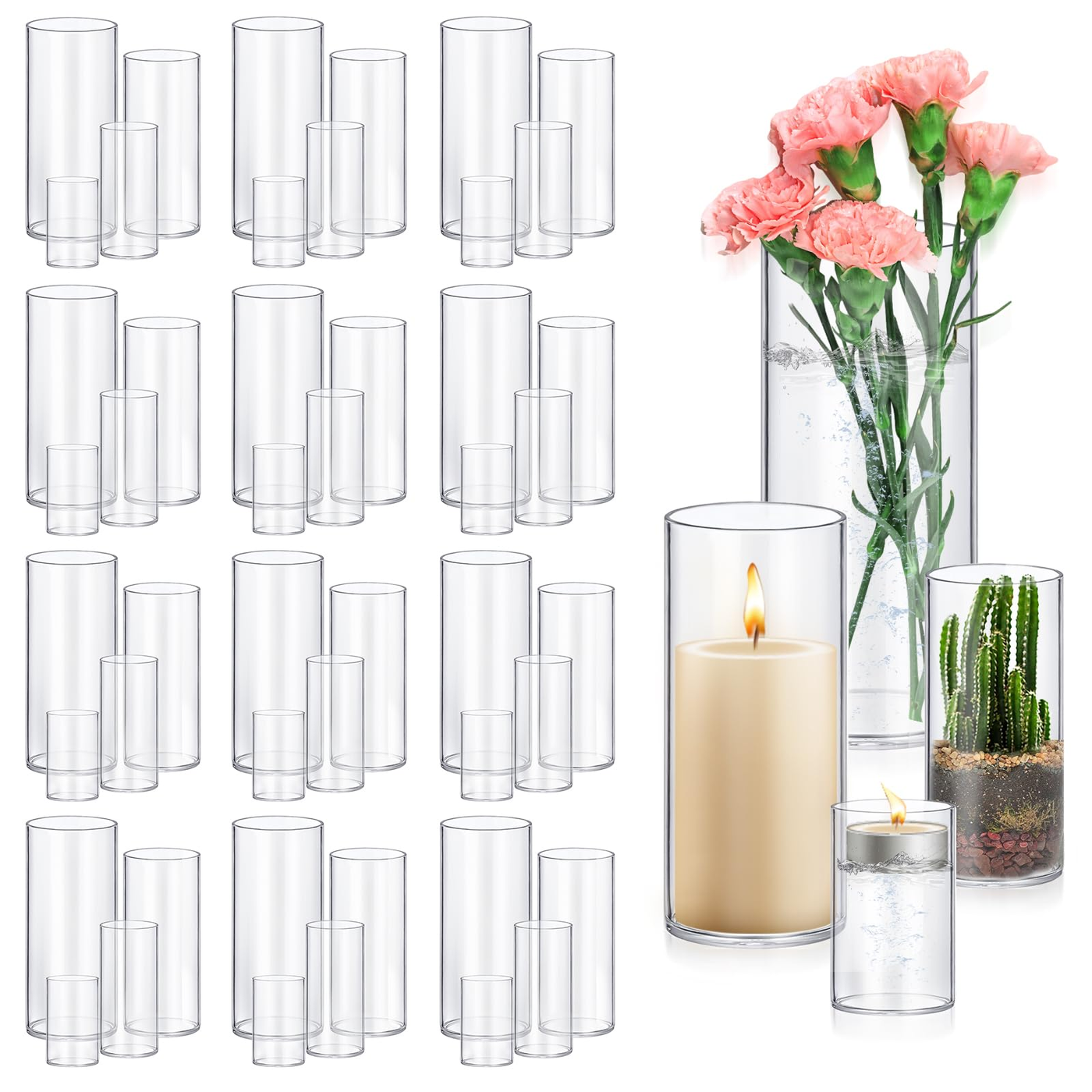 Candle Holder Glass Large (8") product photo